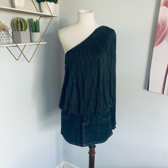 Robert Rodriguez • Gray One Shoulder Top Blouse • Size XS - Picture 3 of 11